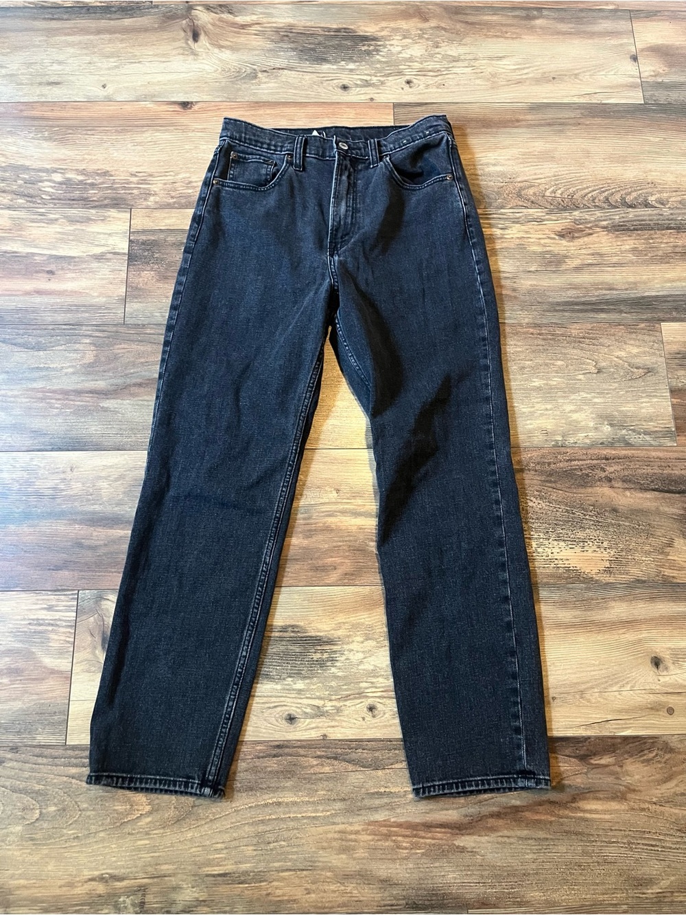 Abercrombie & Fitch Ankle Straight Ultra High Rise Black Jeans Womens 28 - Picture 1 of 6